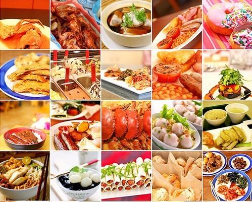 众多的美食中心提供中式马来式印度式日式泰式和其他各国美食快餐