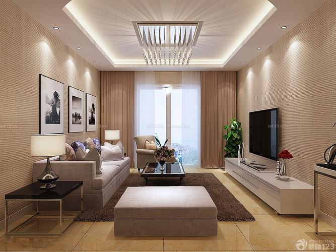 70平米房子装修效果图经典小户型客厅设计案例