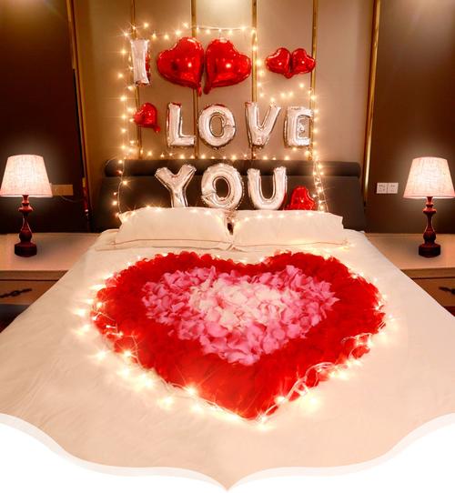 520情人节求婚布置创意用品生日装饰房间浪漫惊喜表白告白气球