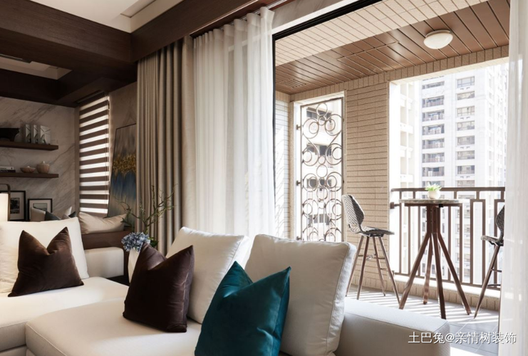 167平酒店风格住宅阳台现代简约阳台设计图片赏析