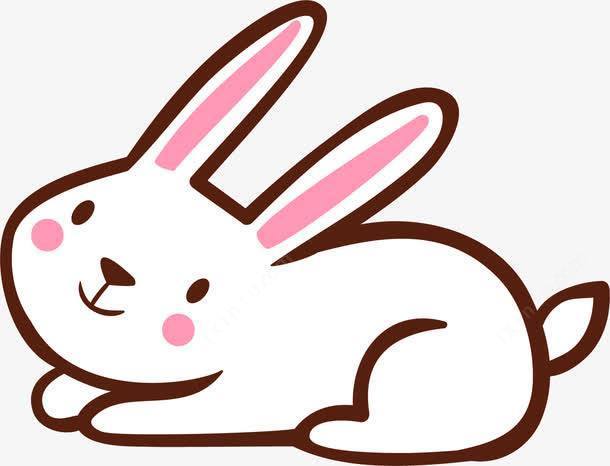 白色卡通兔子图案高清素材动物免费下载页面网页平面电商创意素材png