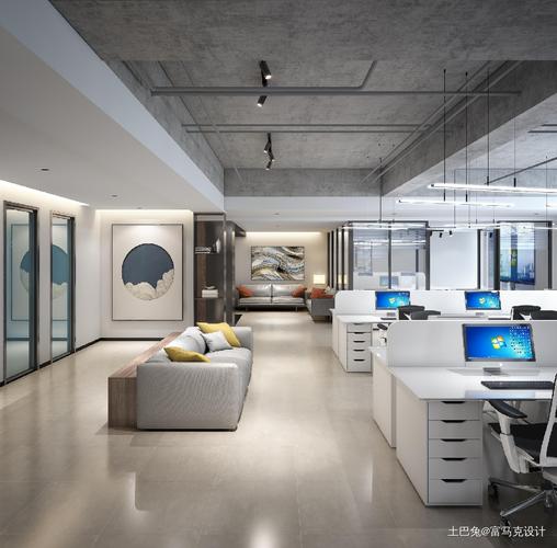 办公室装修客厅客厅现代简约400m05设计图片赏析