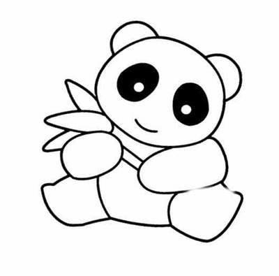 儿童画画大全简笔画动物熊猫