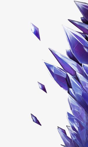 紫色清新水晶装饰图案