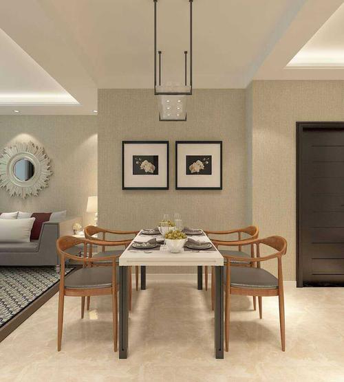 天津宝龙城现代简约三居室装修效果图90平米2万装修设计案例