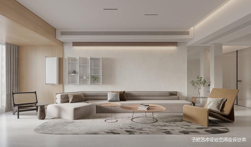 独特的家居内饰采用时尚的现代墙板客厅沙发现代简约客厅设计图片赏析