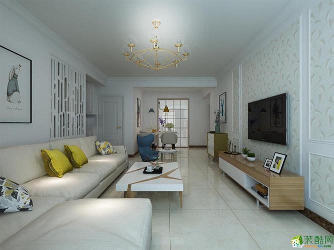 金尚装饰120平米三居室现代简约风格装修效果图装修户型三室一厅