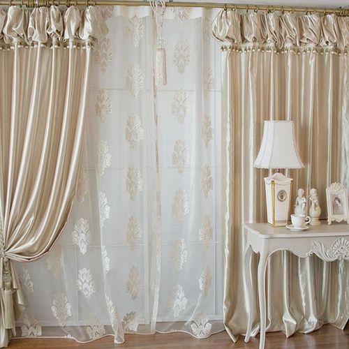 欧式高档帘头窗帘成品纯色窗帘造型窗帘客厅卧室加工定制窗帘