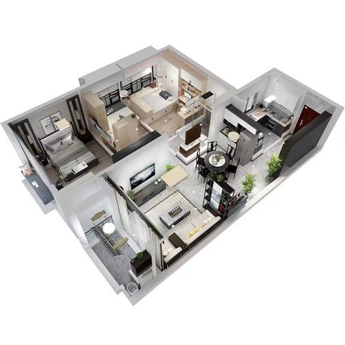 房屋装修室内设计软件3d效果图制作工具模型图客厅三维u盘发货