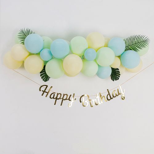 儿童一周周岁生日场景布置甜品背景墙气球装饰节日装扮用品