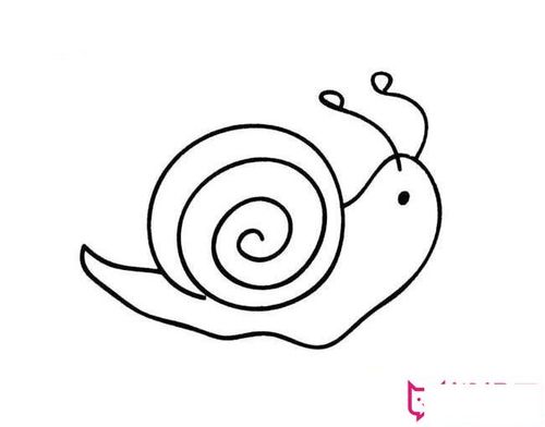 蜗牛简笔画图片大全蜗牛怎么画动漫人物日本漫画