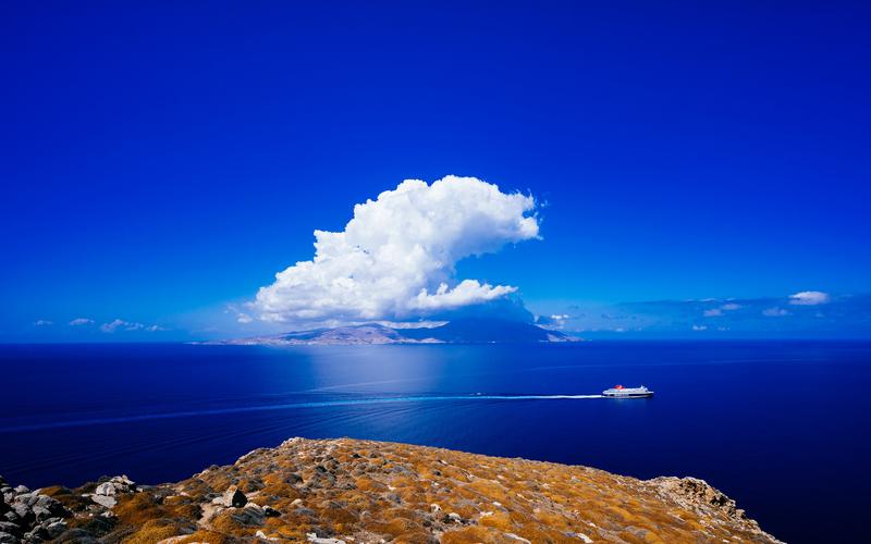 精选好看的希腊爱琴海蜜月旅游自然风光蓝天大海高清风景图片下载