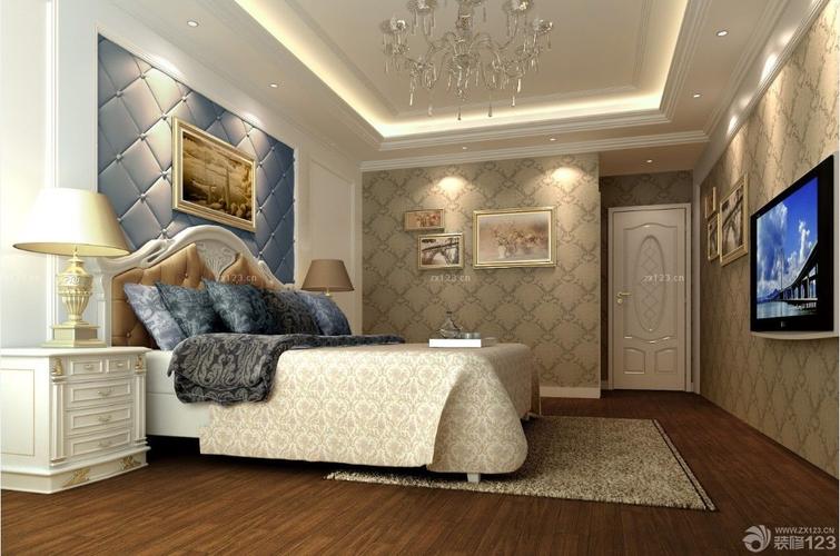 卧室简欧风格壁纸装修效果图2023最新简欧风格壁纸装修效果图欣赏简欧