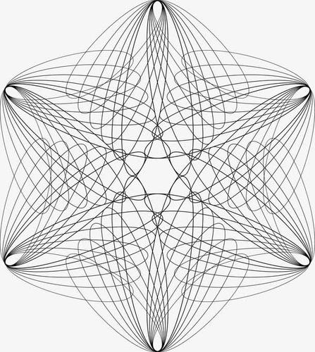 复杂的螺旋花纹图