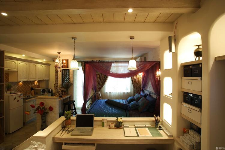 最新35平米现代简约一室一厅小户型装修图