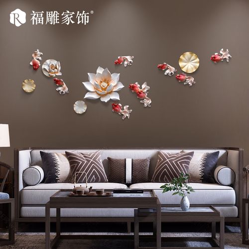 新中式客厅墙上装饰