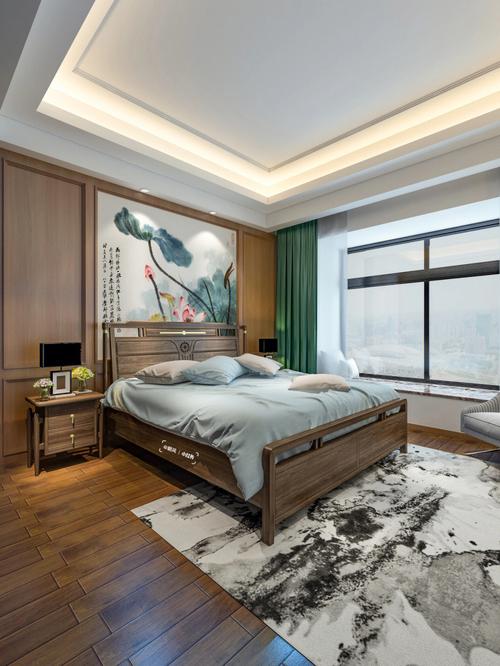 新中式卧室将现代生活理念融入其中