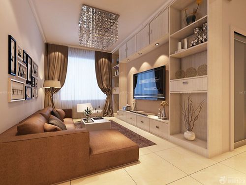 2020最新小客厅简约时尚电视柜装修效果图