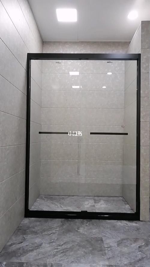 卫生间干湿分离淋浴房隔断推拉门洗澡间