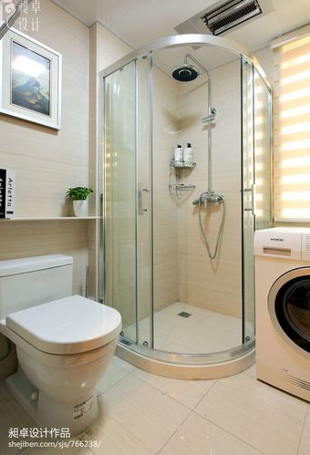 现代特小卫生间淋浴装修设计效果图