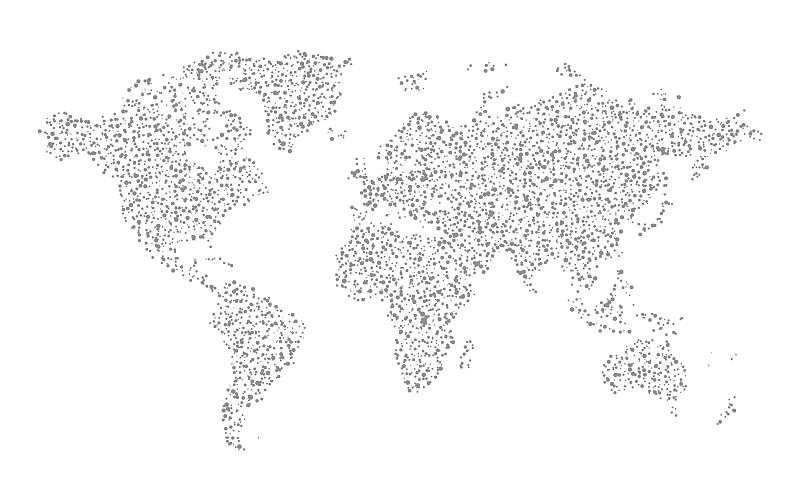 抽象灰色世界地图虚点图形设计图片