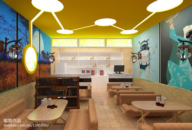 冷饮店装修效果图片餐饮空间设计图片赏析