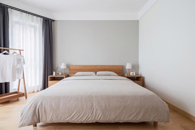 88平米日式风格三室卧室装修效果图墙面创意设计图