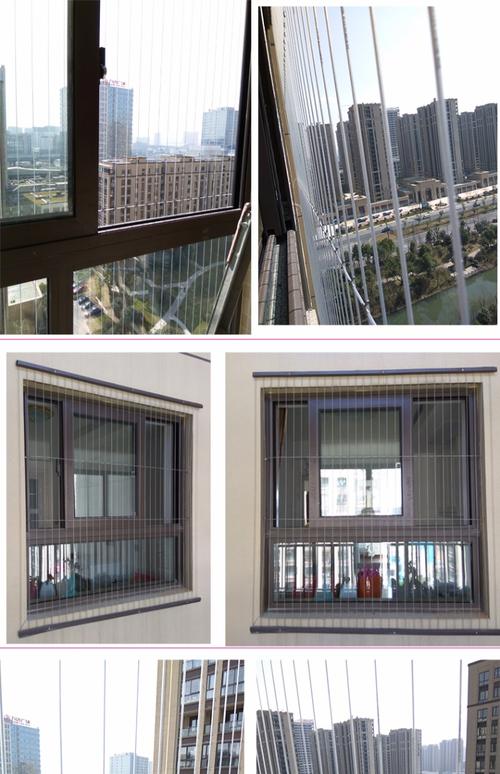 温州飘窗凸窗高楼阳台儿童隐形防护网不锈钢丝防盗安全网