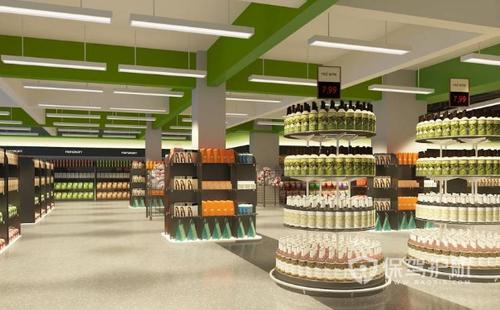 超市顶部怎么装饰超市装修效果图欣赏
