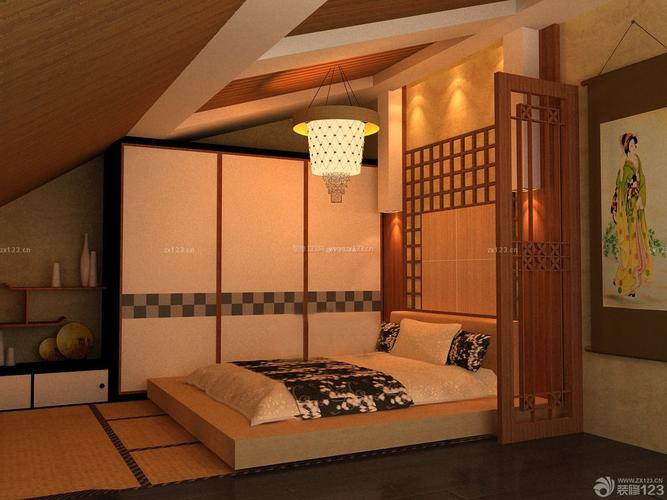 日式风格日本超小户型卧室床装修效果图