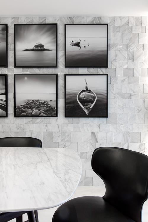 简约现代极简黑白品川设计客厅