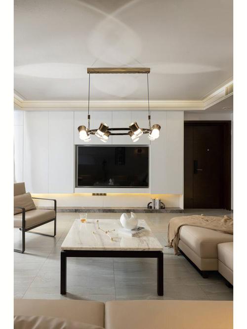 乐米设计师现代简约客厅吊灯光斑清晰