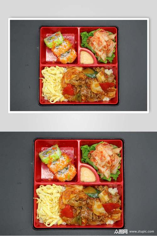 寿司料理美食快餐盒饭高清图片