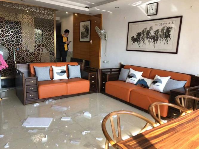 新中式客厅装修中式沙发买家秀