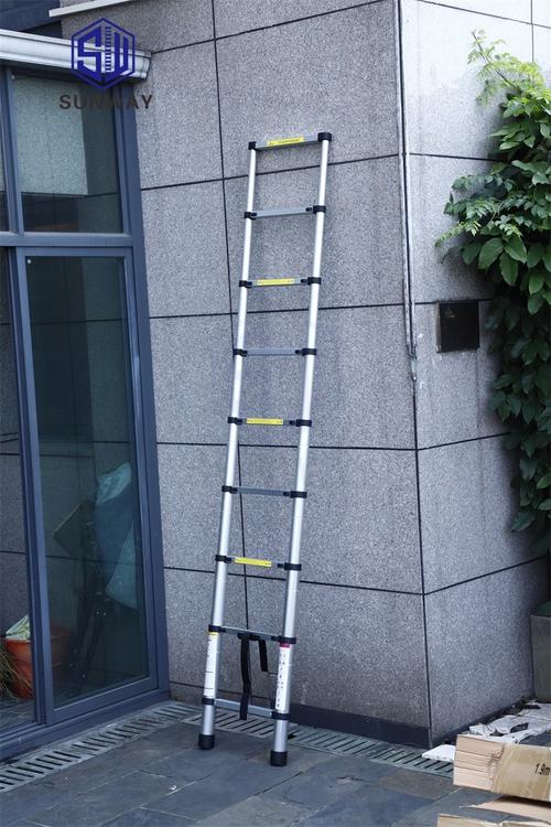 厂家直销铝合金伸缩梯子人字梯加厚单侧梯竹节梯子多功能折叠楼梯
