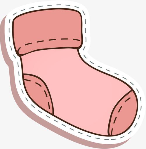 卡通粉色袜子