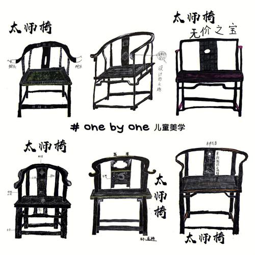 明清太师椅中国古典工艺传统美学儿童美术