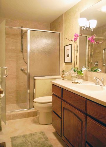 家装卫生间瓷砖搭配效果图装修123效果图
