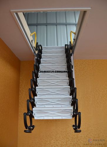 天津市安装电动折叠简易壁挂伸缩楼梯