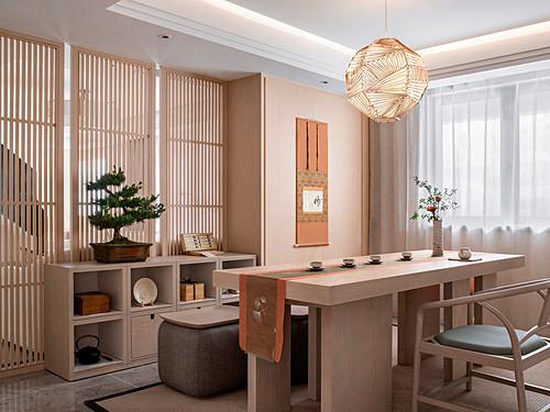 311平米日式风格三室茶室装修效果图灯饰创意设计图