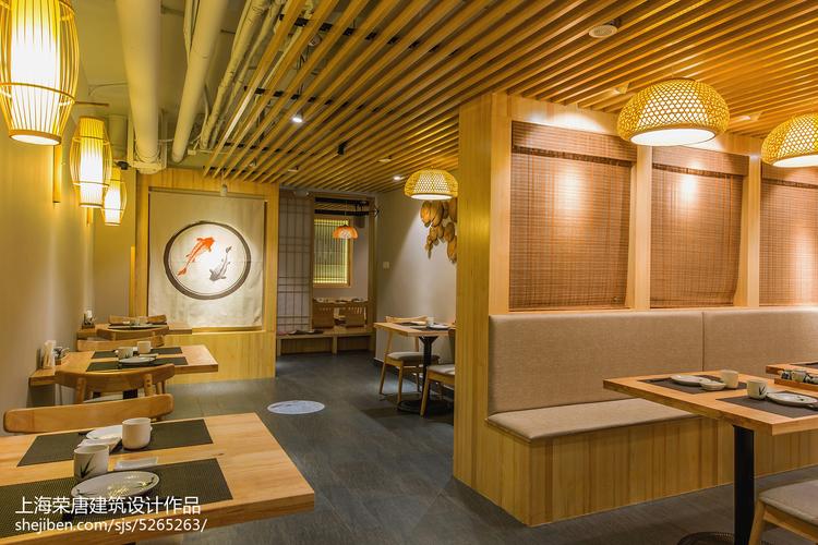 日式料理店隔断装修餐饮空间300m05设计图片赏析