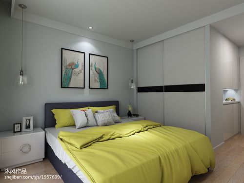精选80平米现代小户型卧室效果图片大全现代简约家装装修案例效果图