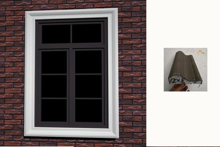 新型外墙窗套线条欧式窗框线grc外窗边线造型窗套eps泡沫线条别墅窗户