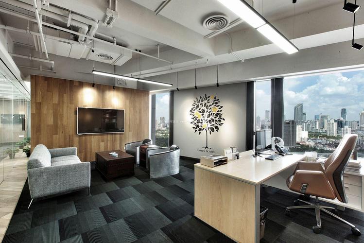 小型100平米办公室布局装修设计图上海筑砺装潢公司