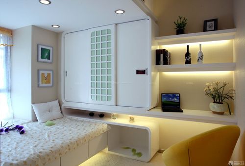 7平米小卧室兼书房装修实景图装信通网效果图