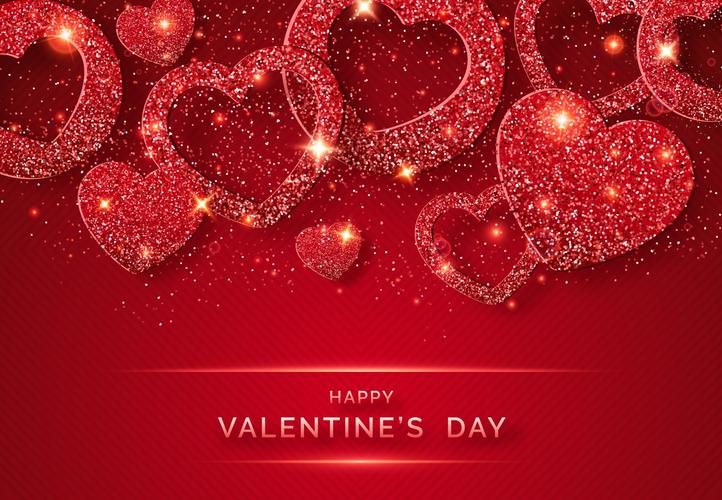 16款情人节七夕节爱心心形公益慈善传单海报设计ai矢量素材valentines