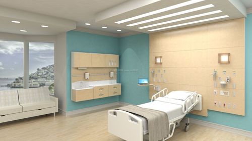 现代医院病房吊顶设计装修效果图片
