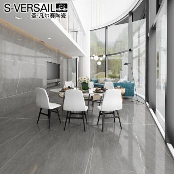 圣凡尔赛土耳其灰通体地板砖瓷砖客厅1200x600现代简约灰色砖豪宅柔光