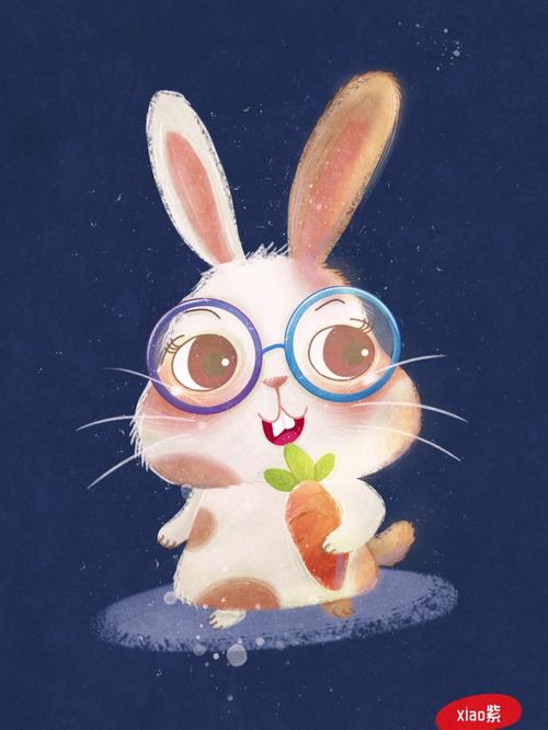 可爱小兔子动物插画