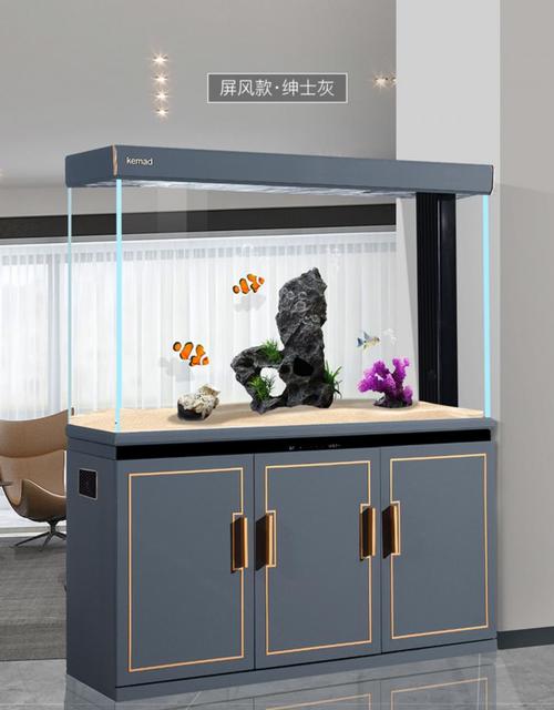 智能超白鱼缸水族箱客厅2021新款屏风大型高端轻奢玄关落地隔断柜